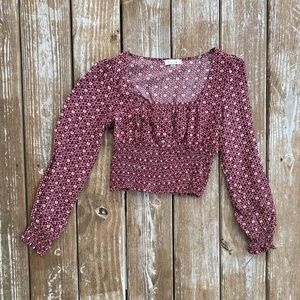 Square neck crop top